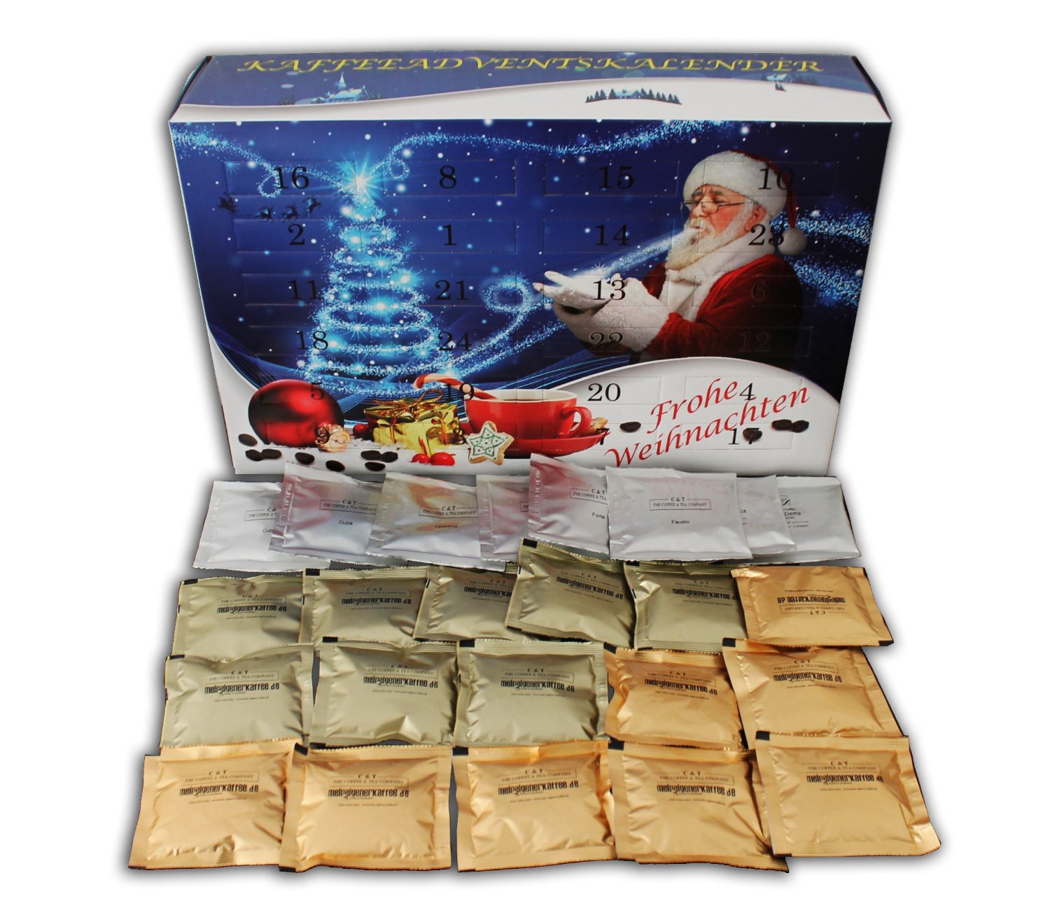 Adventskalender mit Kaffee aus aller Welt