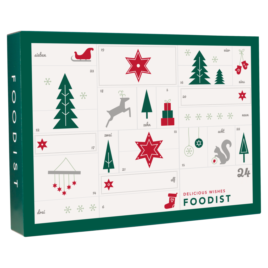 Foodist Gourmet Adventskalender - 24 süße und salzige Leckereien
