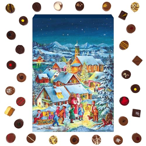 Hallingers Pralinen-Adventskalender - Bergdorf (Advents-Karton) 5
