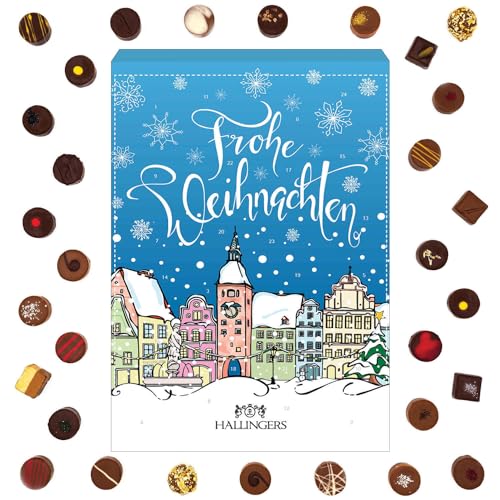 Hallingers Pralinen-Adventskalender - Prächtige Altstadt (Advents-Karton) 5
